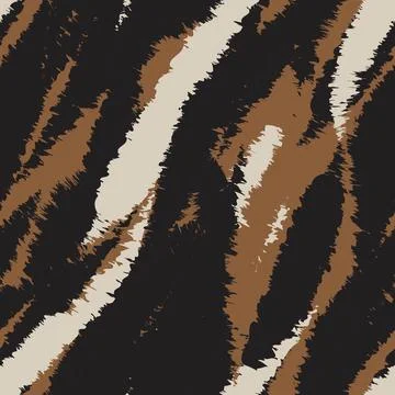 Zebra Abstract Brushstroke seamless pattern design for fashion and home tex.. Stock Illustration