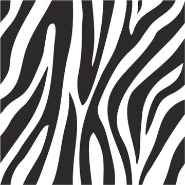 Zebra Animal Print Seamless Vector Pattern or Seamless Vector Background Conc Stock Illustration