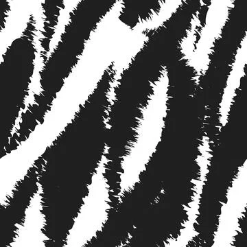 Zebra animal print textile pattern design in black and white for fashion an.. Stock Illustration