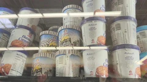 Zebra Cakes Ice Cream Video stock 213626290