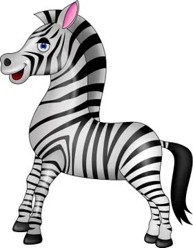 Zebra cartoon Stock Illustration