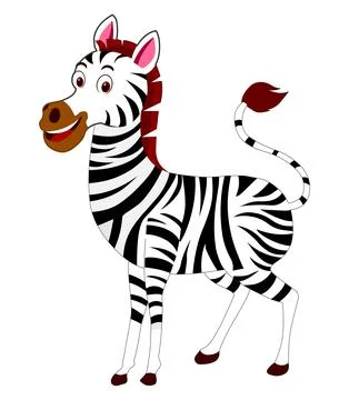 Zebra cartoon Stock Illustration