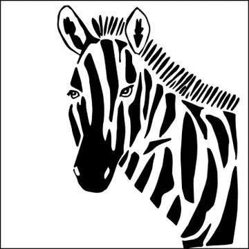 Zebra for coloring Stock Illustration