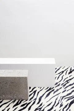 Zebra concrete blocks Stock Photos
