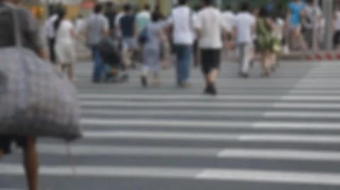 Zebra crossing Stock Footage 8528873