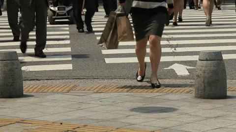 Zebra crossing Stock Footage 30463030