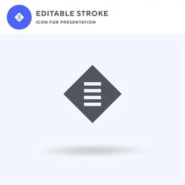 Zebra Crossing icon vector, filled flat sign, solid pictogram isolated on white Illustrazione stock