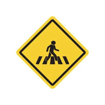 Zebra crossing icon vector 스톡 일러스트