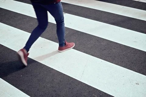 Zebra crossing Stock Photos