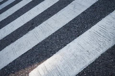 Zebra crossing stripes Foto stock