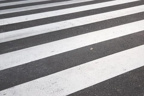Zebra crossing view Stock Photos