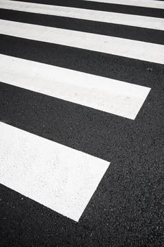 Zebra crossing view Foto stock