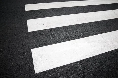 Zebra crossing view Foto stock
