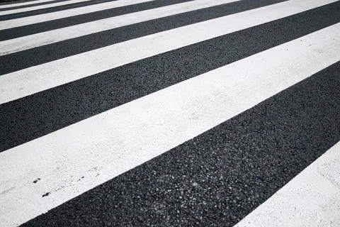 Zebra crossing view Foto stock