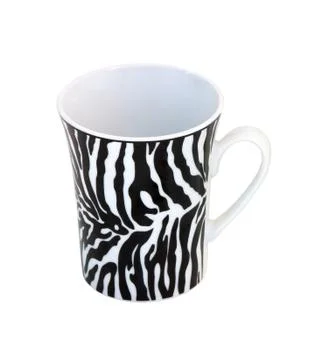Zebra cup Stock Photos