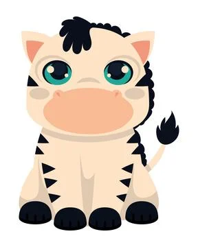 Zebra cute animal イラスト素材