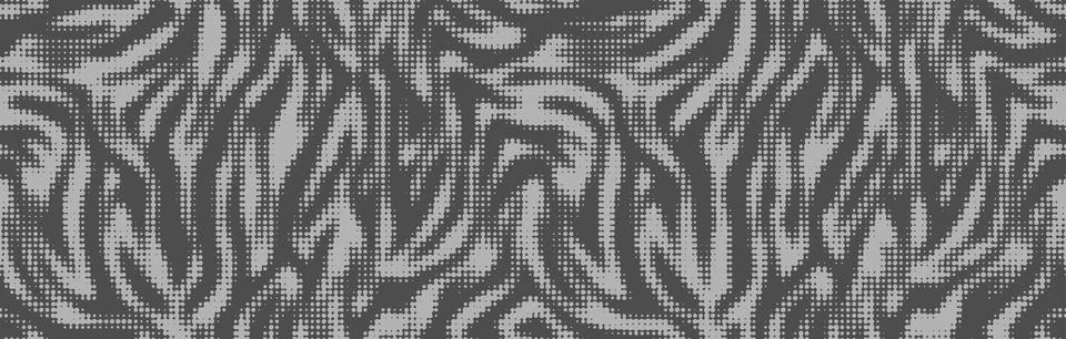 Zebra dot stylish texture, halftone pattern, animal print. Vector Stock Illustration