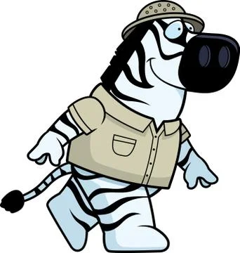 Zebra Explorer Stock Illustration