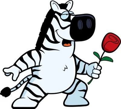 Zebra Flower Stock Illustration