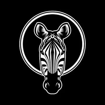 Zebra head vector illustration Stock Illustration