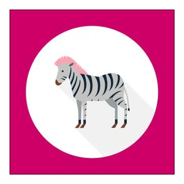 Zebra icon Stock Illustration
