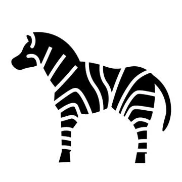 Zebra Icon Vector Stock Illustration