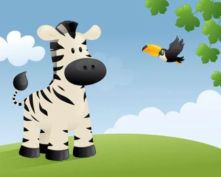 Zebra Stock Illustration