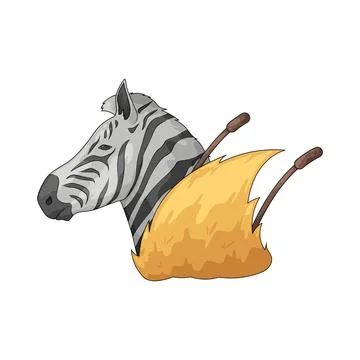 Zebra illustration Stock Illustration