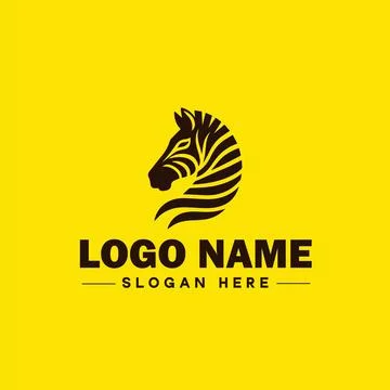 Zebra Logo icon Zebra wild animal modern minimalist business logo editable .. Stock Illustration