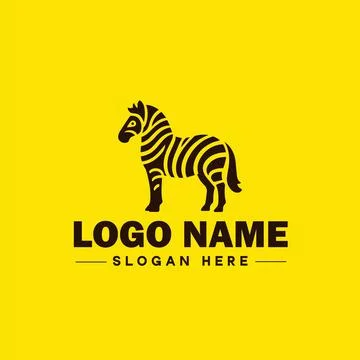 Zebra Logo icon Zebra wild animal modern minimalist business logo editable .. Stock Illustration