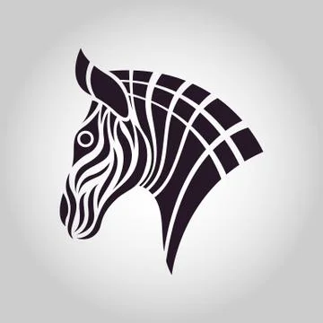 Zebra logo vector Illustrazione stock