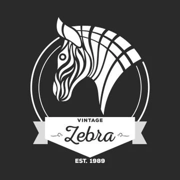 Zebra logo vector Illustrazione stock