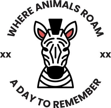 A zebra is the main subject of the image Stock Illustration