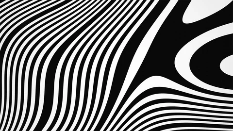 Zebra Like Mesmerizing Pattern Seamless VJ Loop Motion Background Video stock 122423404