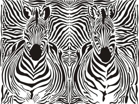 Zebra pattern background Stock-Illustration