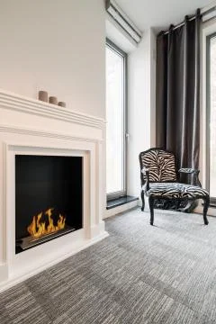 Zebra pattern on a chaise lounge Stock Photos