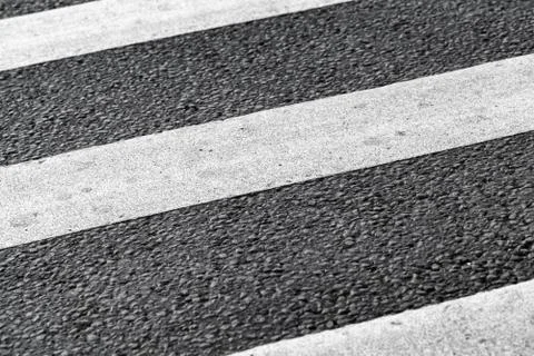 Zebra pattern. Pedestrian crossing road marking Stock Photos