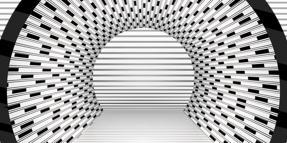 Zebra Pattern Template Striped Tunnel Background for placing text and produ.. 스톡 일러스트