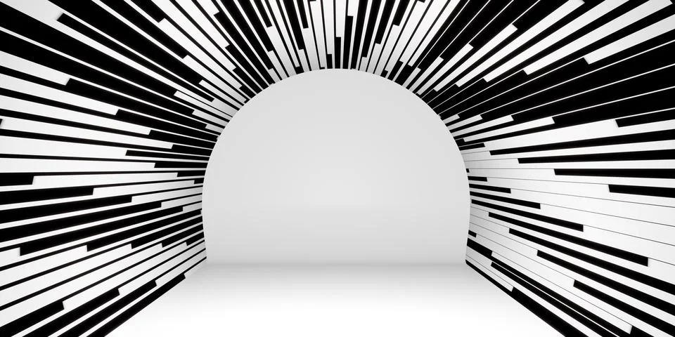 Zebra Pattern Template Striped Tunnel Background for placing text and produ.. イラスト素材