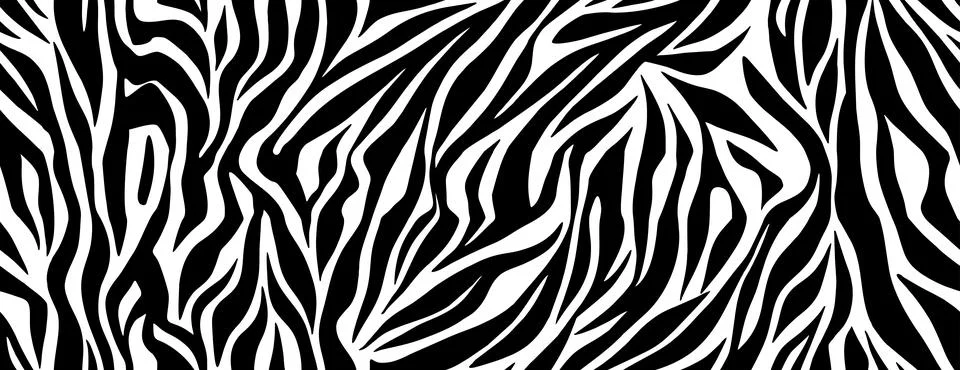 Zebra pattern. Vector seamless background イラスト素材