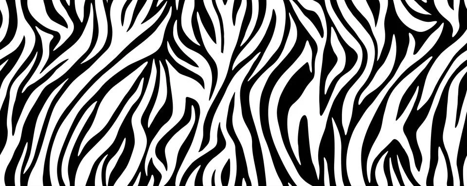 Zebra print, animal seamless pattern. Vector イラスト素材