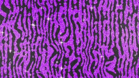 Zebra print glitter background animation Stock Footage 317940241