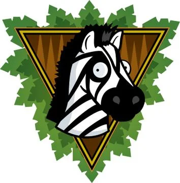 Zebra safari Stock Illustration