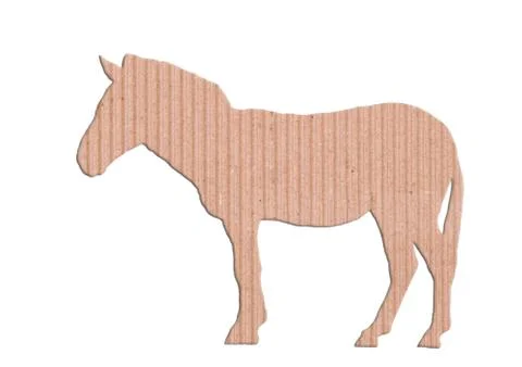 Zebra shape paper box Foto stock