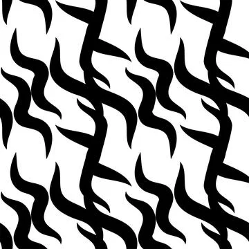 Zebra skin repeated seamless pattern. Black and white colors Illustrazione stock