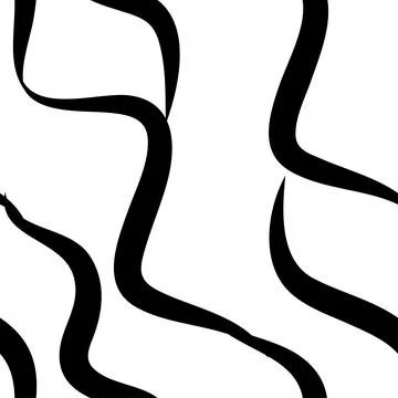 Zebra skin repeated seamless pattern. Black and white colors Stock Illustration