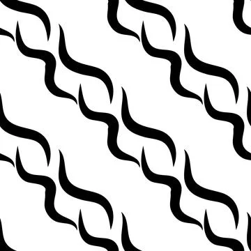 Zebra skin repeated seamless pattern. Black and white colors Illustrazione stock