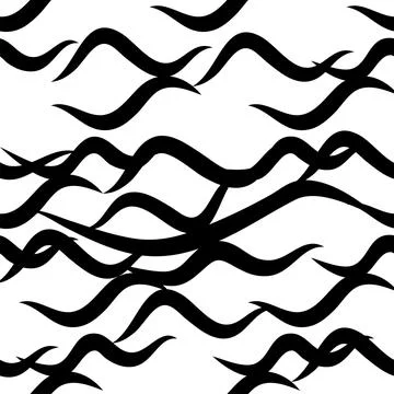 Zebra skin repeated seamless pattern. Black and white colors Illustrazione stock