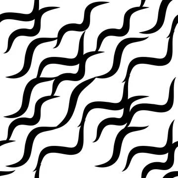 Zebra skin repeated seamless pattern. Black and white colors Stock Illustration