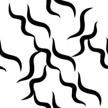 Zebra skin repeated seamless pattern. Black and white colors Stock Illustration